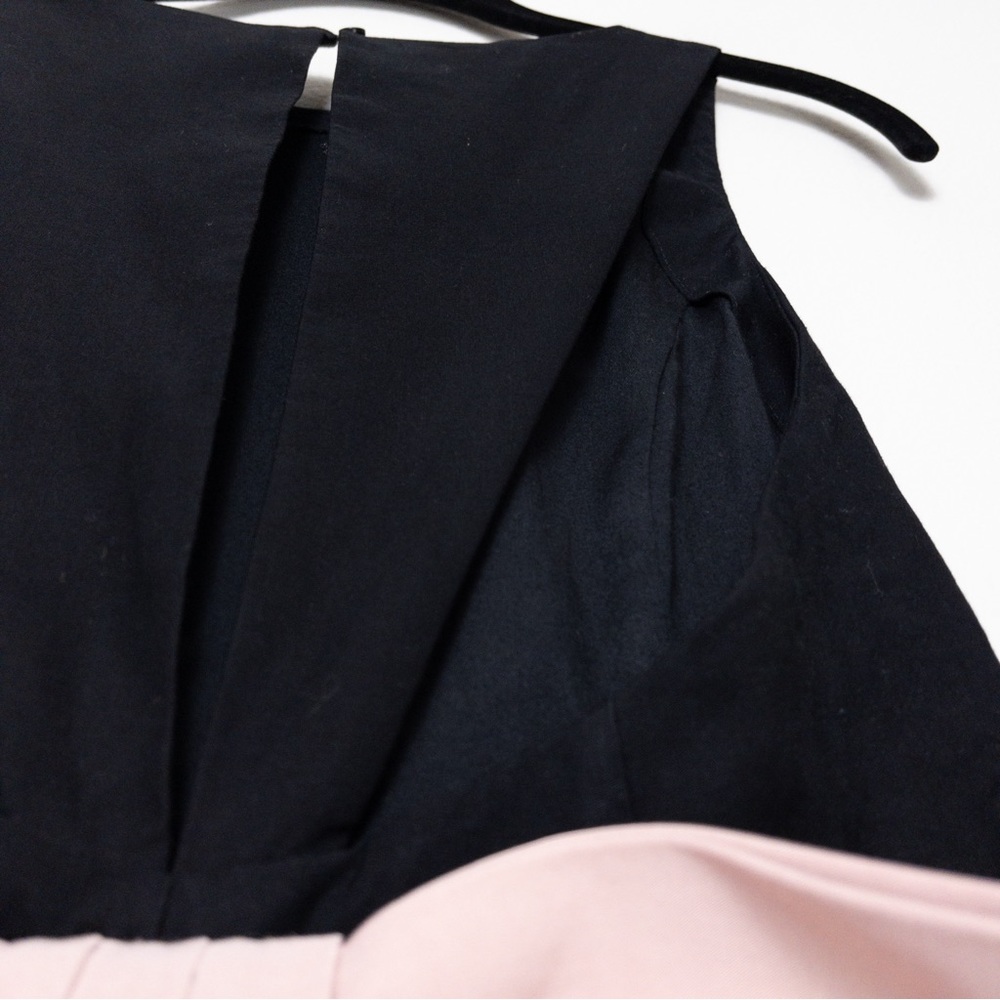 NWT Anthropologie Maeve Sleeveless Bow Back Mini Dress XSP Black Cutout Stretch - Picture 10 of 10